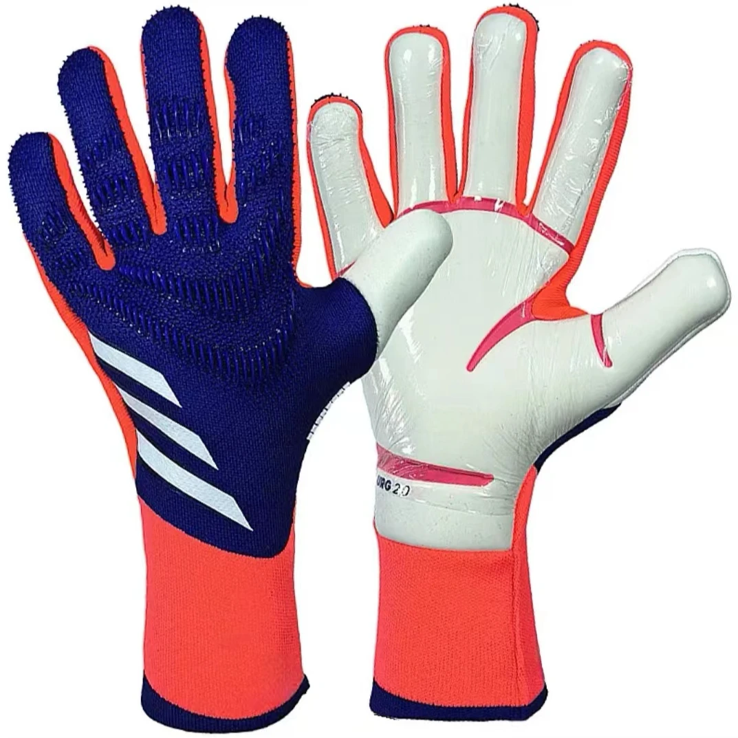 2025新款猎鹰RLY2.0加厚乳胶蓝色足球守门员手套防滑耐磨门将手套