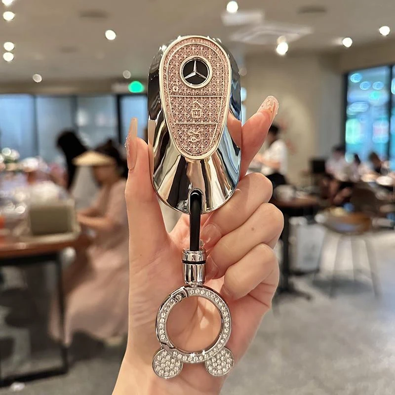 适用24款奔驰glc300l钥匙套c260l男e300l车c200l壳s高级glb扣女包