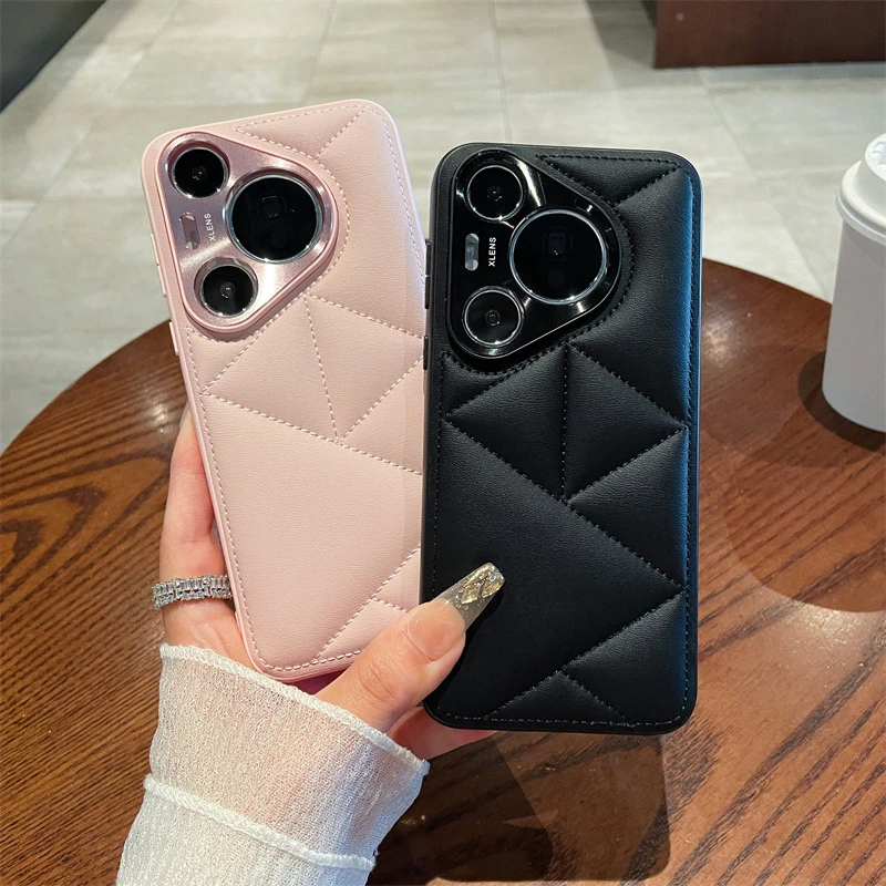 适用华为Pura70手机壳高级感70Pro+金属镜头全包防摔素皮保护套