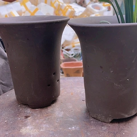 紫砂20CM（含）-50CM（不含）18:18素面兰花盆