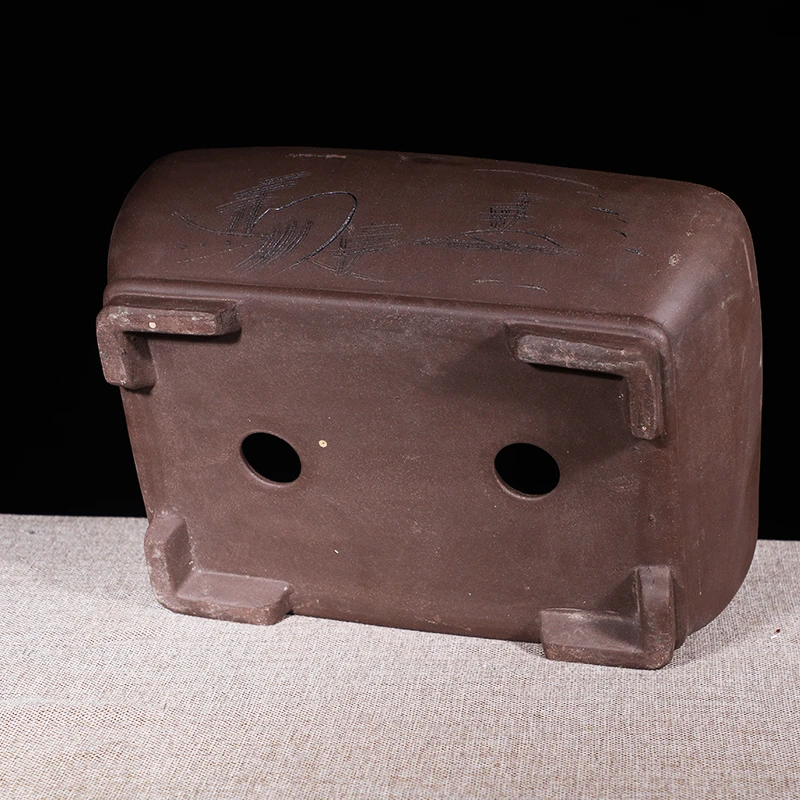 紫砂花盆大号长方形马槽花盆阳台种菜盆庭院种树盆景陶瓷花盆