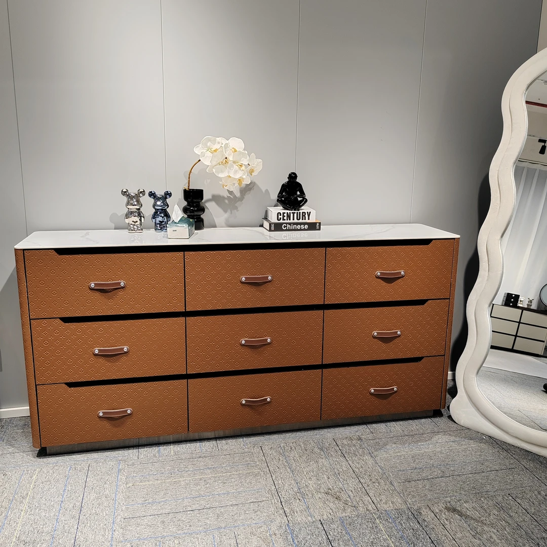 月光女神9斗柜客厅简约设计师储物餐边柜斗柜玄关柜1800*850*400