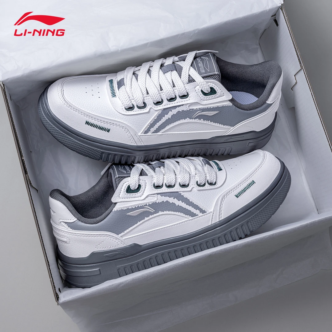 李宁青云板鞋男鞋2025春季新款潮流学生滑板鞋低帮百搭时尚休闲鞋