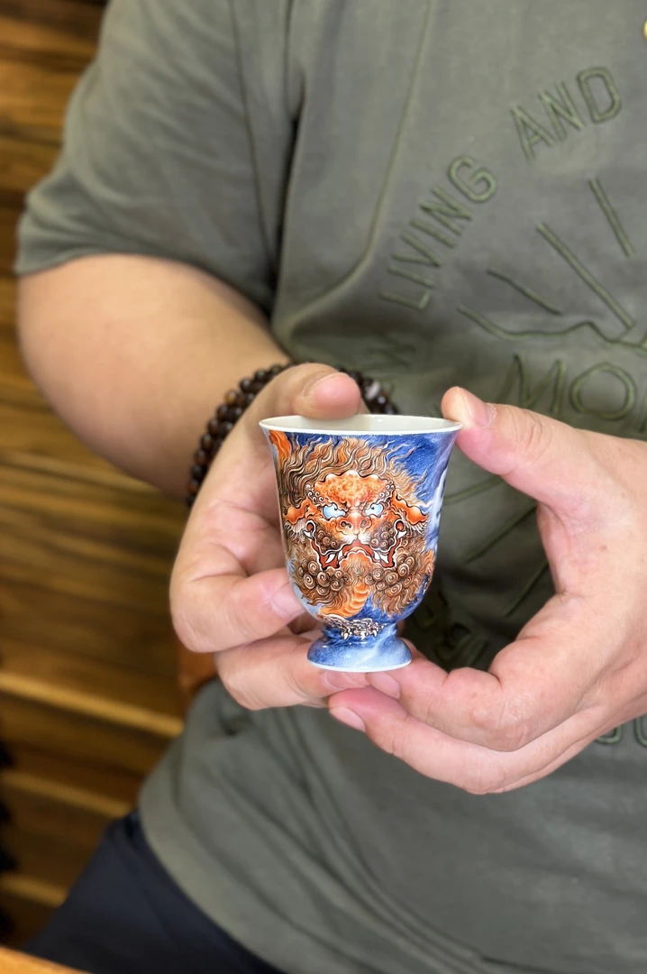 事事如意言坤堂粉彩闻香杯100ml