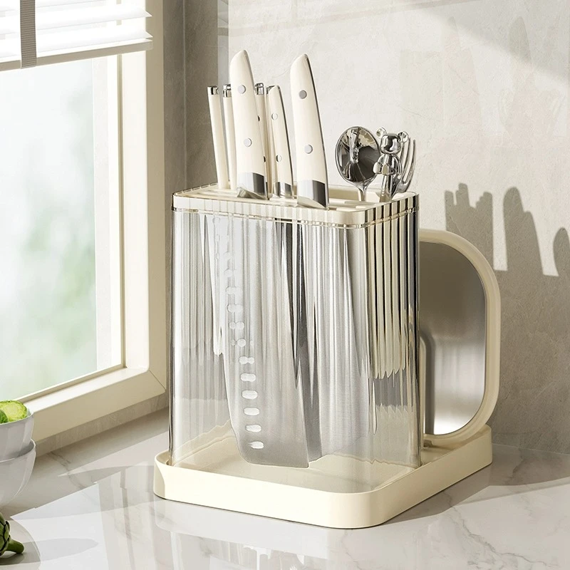 刀架置物架2024新款厨房多功能菜板架筷笼刀具置物架一体收纳架子