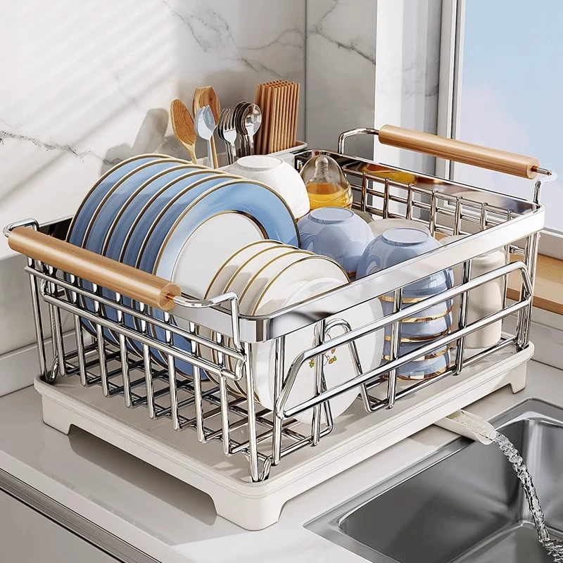 优勤碗盘沥水架碗架家用不锈钢厨房置物架沥水篮放碗筷碗碟收纳架