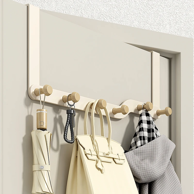 门后挂钩挂衣架免打孔卧室门上衣服包包收纳门口背式挂衣钩置物架