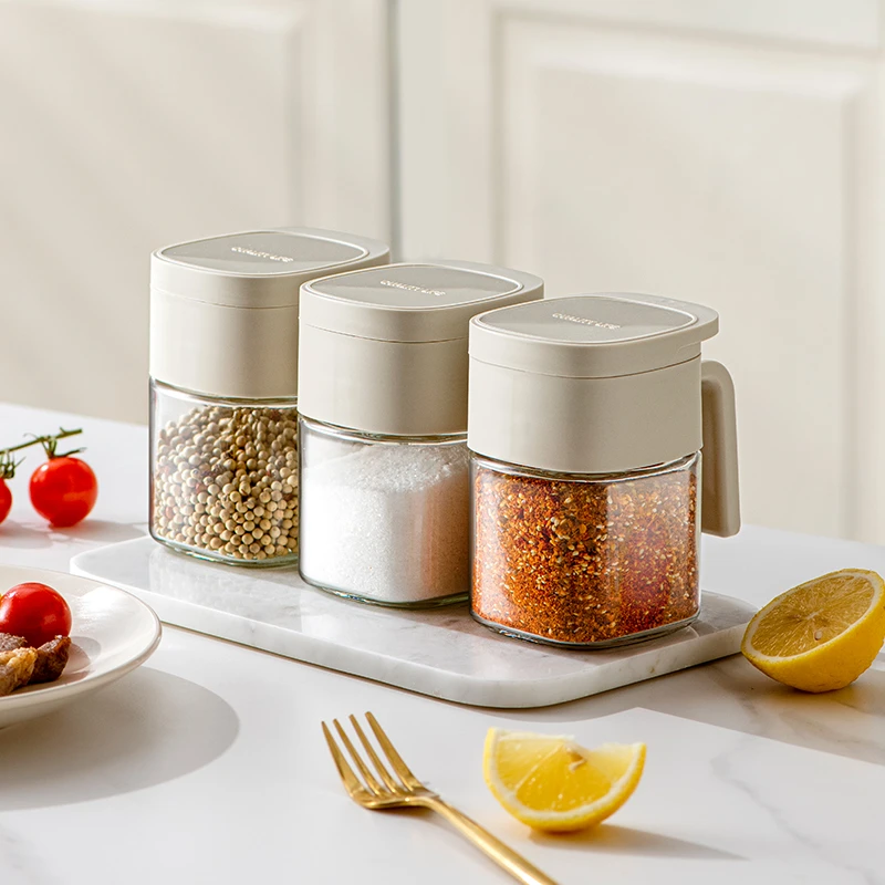 优勤调料盒套装厨房家用调味料罐味精盐罐油壶收纳组合调料分装瓶
