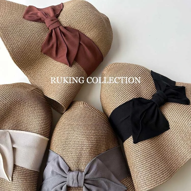 专柜品质孙俪渔夫帽纸防uv大帽檐帽遮阳帽子