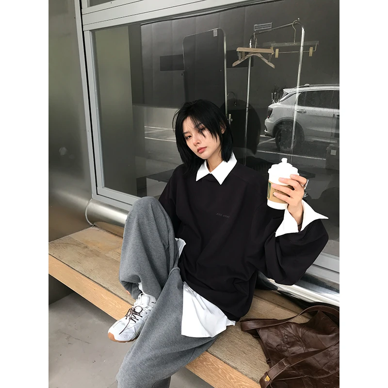 JCCC影子【暗夜紫】JCCC刺绣重磅休闲圆领卫衣JE4FBY12