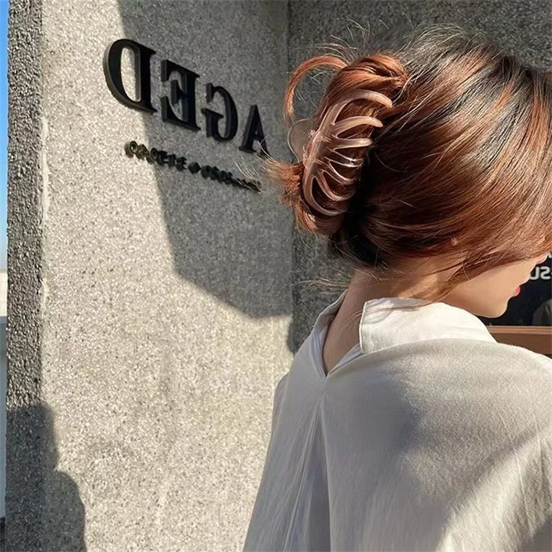 秀藏适合发量多!法式气质大码大号优盘发抓夹发夹后脑勺