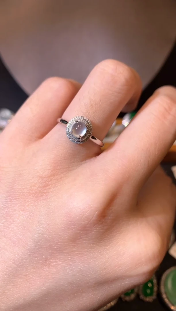 【闪购商品】翡翠吊坠(不含链)18K金镶嵌戒指