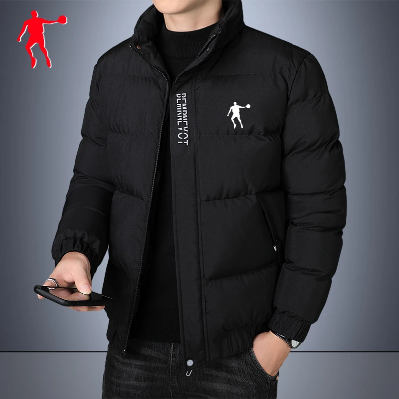 乔丹青年男士户外保暖棉衣男冬季加厚加大保暖登山服棉服运动外套