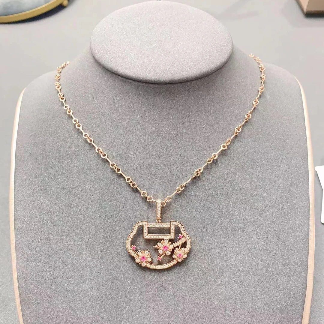 铜合金合成锆石项链 3936【温词云】轻奢项链