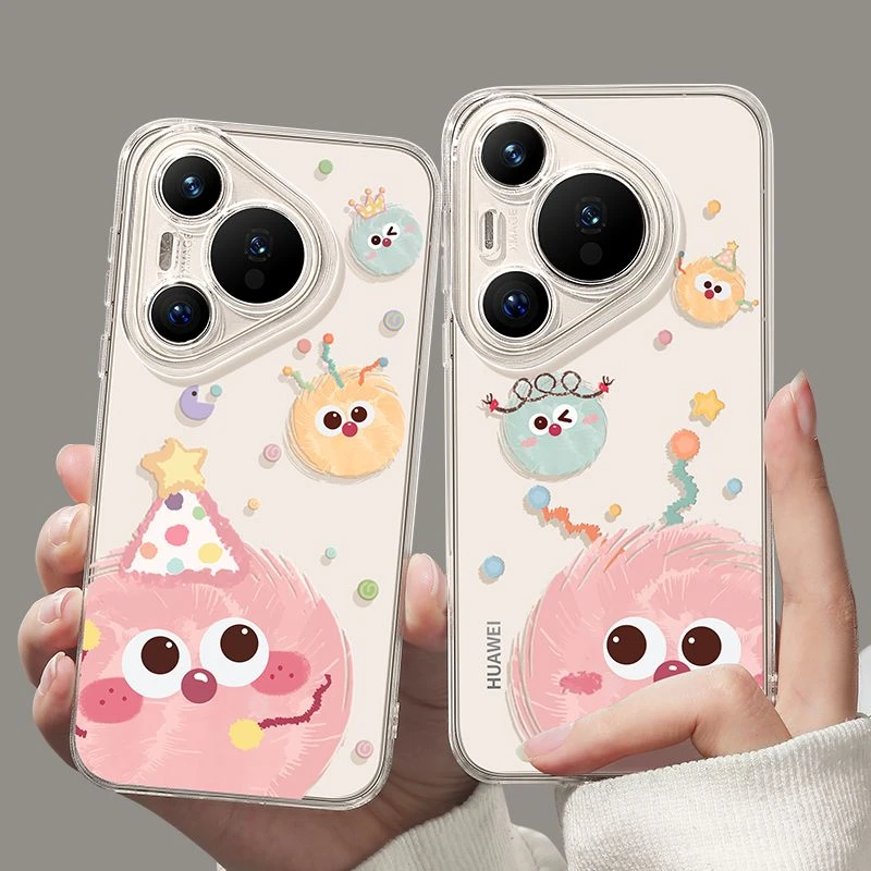 适用于华为pura70ultra防摔壳pura70pro手机壳p40透明镜头保护壳