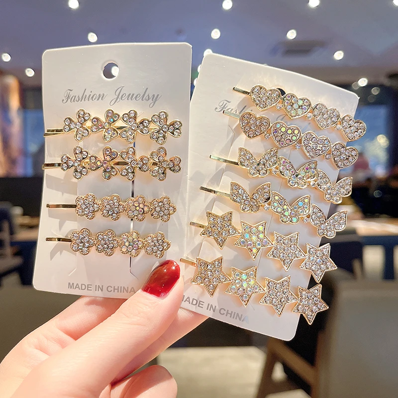 网红发夹女韩国刘海侧边一字夹发卡夏季后脑勺边夹小夹子头饰卡子