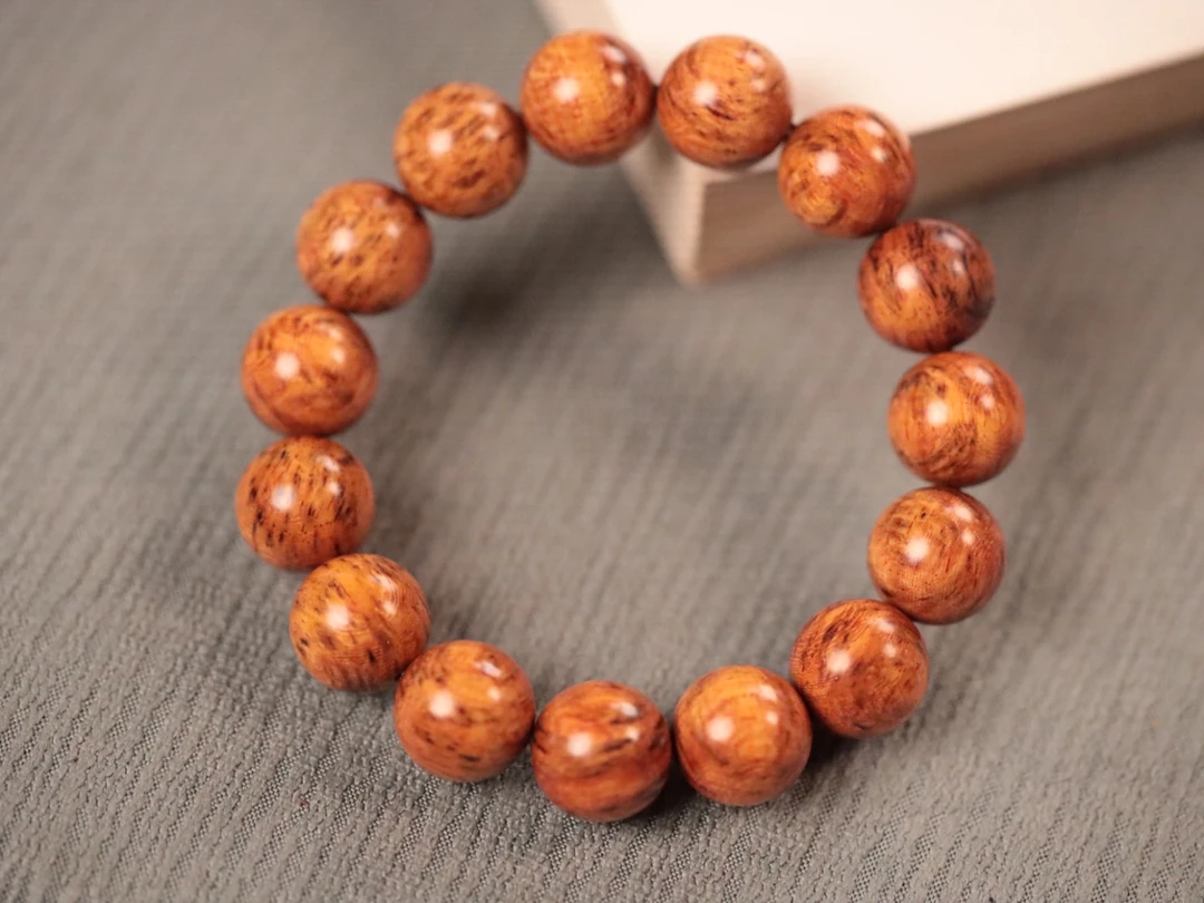 降真香 红降1.5cm【黄油料】单圈手串