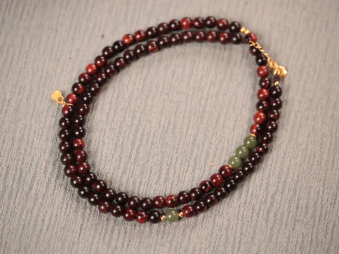 降真香 红降6mm【万能链】【葫芦】木带宝珠串