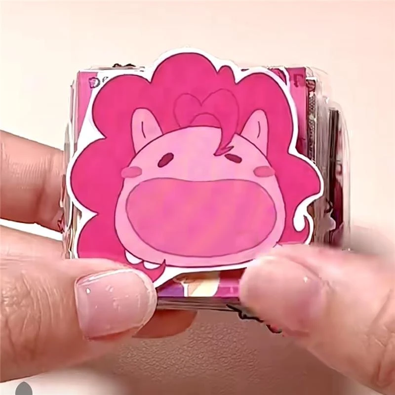 小马宝莉卡册【免剪裁】小红书mini手工diy解压豆豆本碧琪小卡册