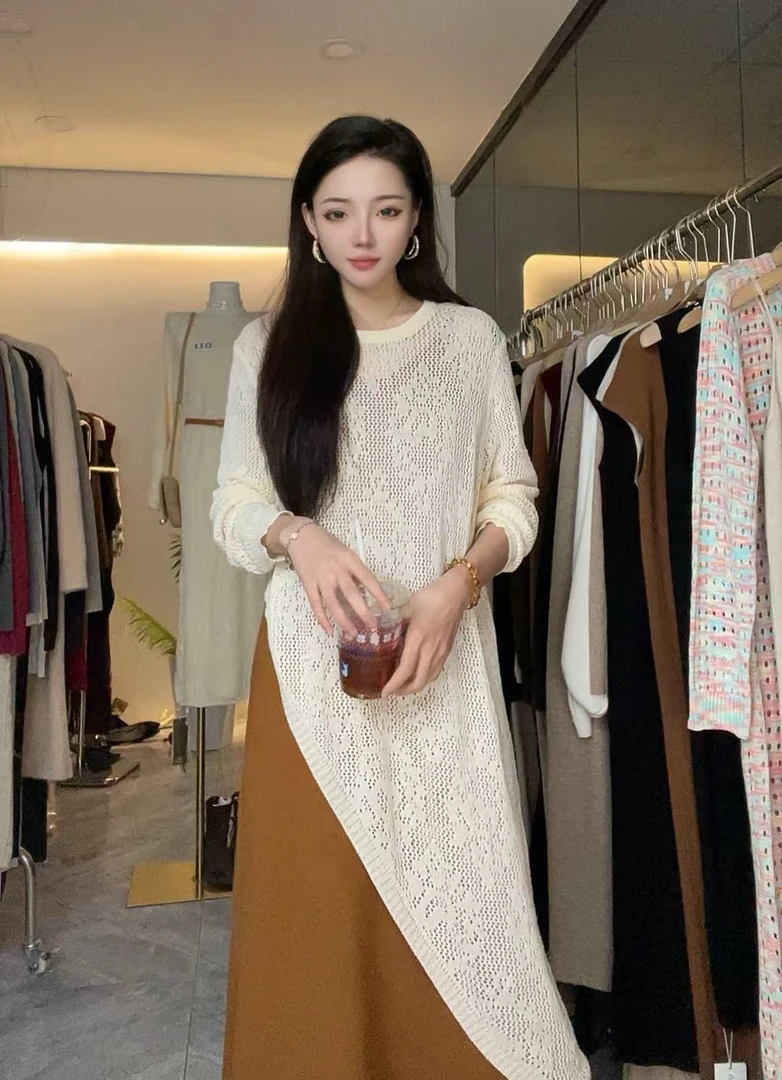 2025新款Z103秋冬罩衫连衣裙气质百搭