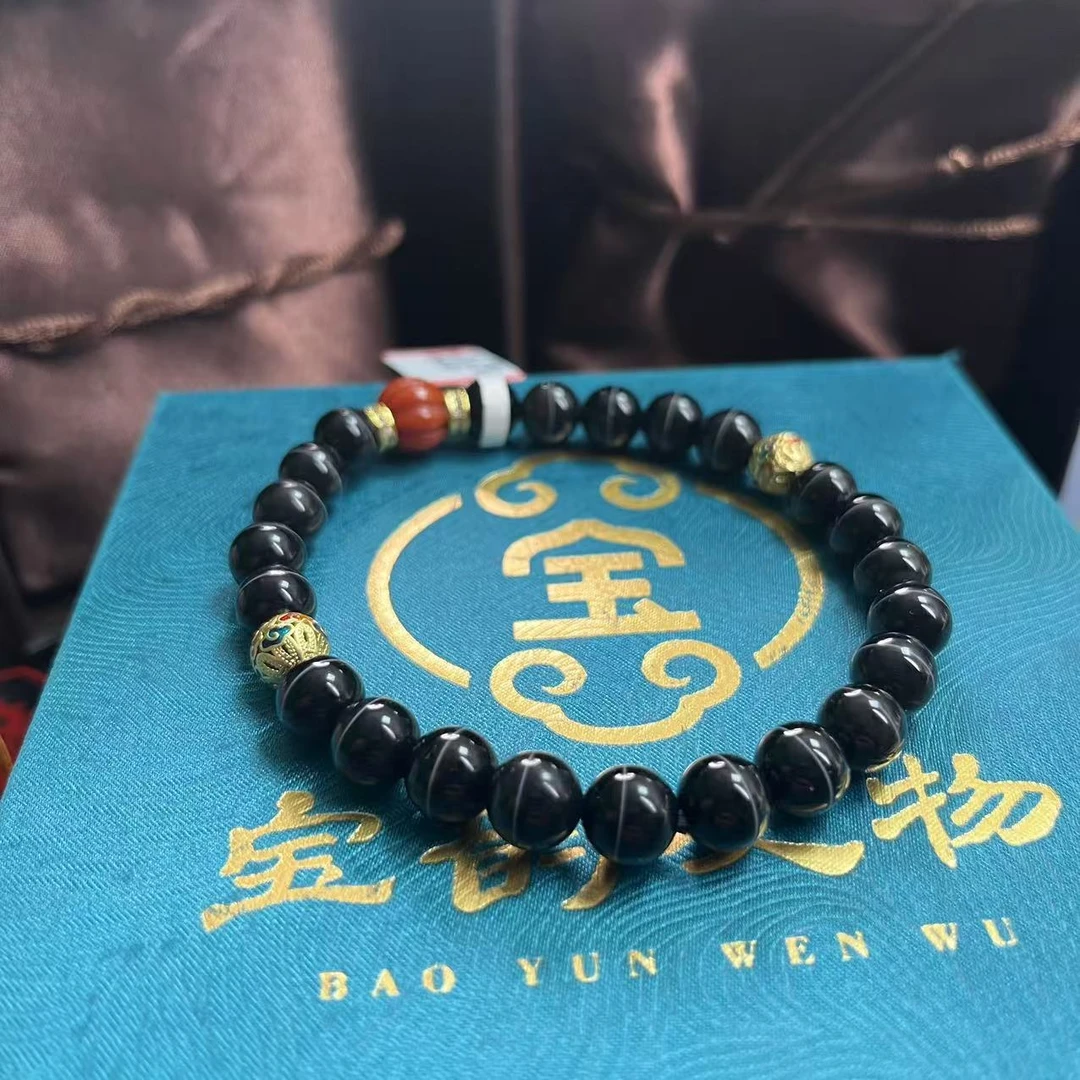 DZ7772 一线药师圆珠 南红瓜珠玛瑙 手串-FS/文玩/收藏/已评级