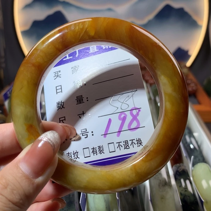 【闪购商品】蛇纹石玉手镯未镶嵌