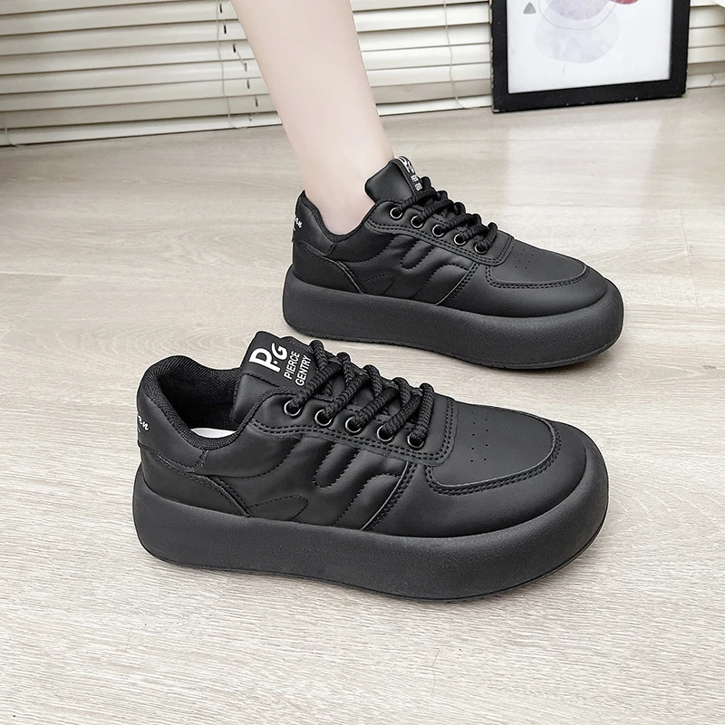 耐磨百搭防滑厨房黑色上班工作鞋女软底不累脚鞋透气不闷脚运动鞋