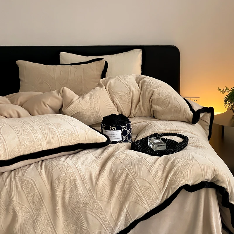 秋冬美拉德风丨高克重牛奶绒四件套加厚保暖双面绒冬季主卧室床品