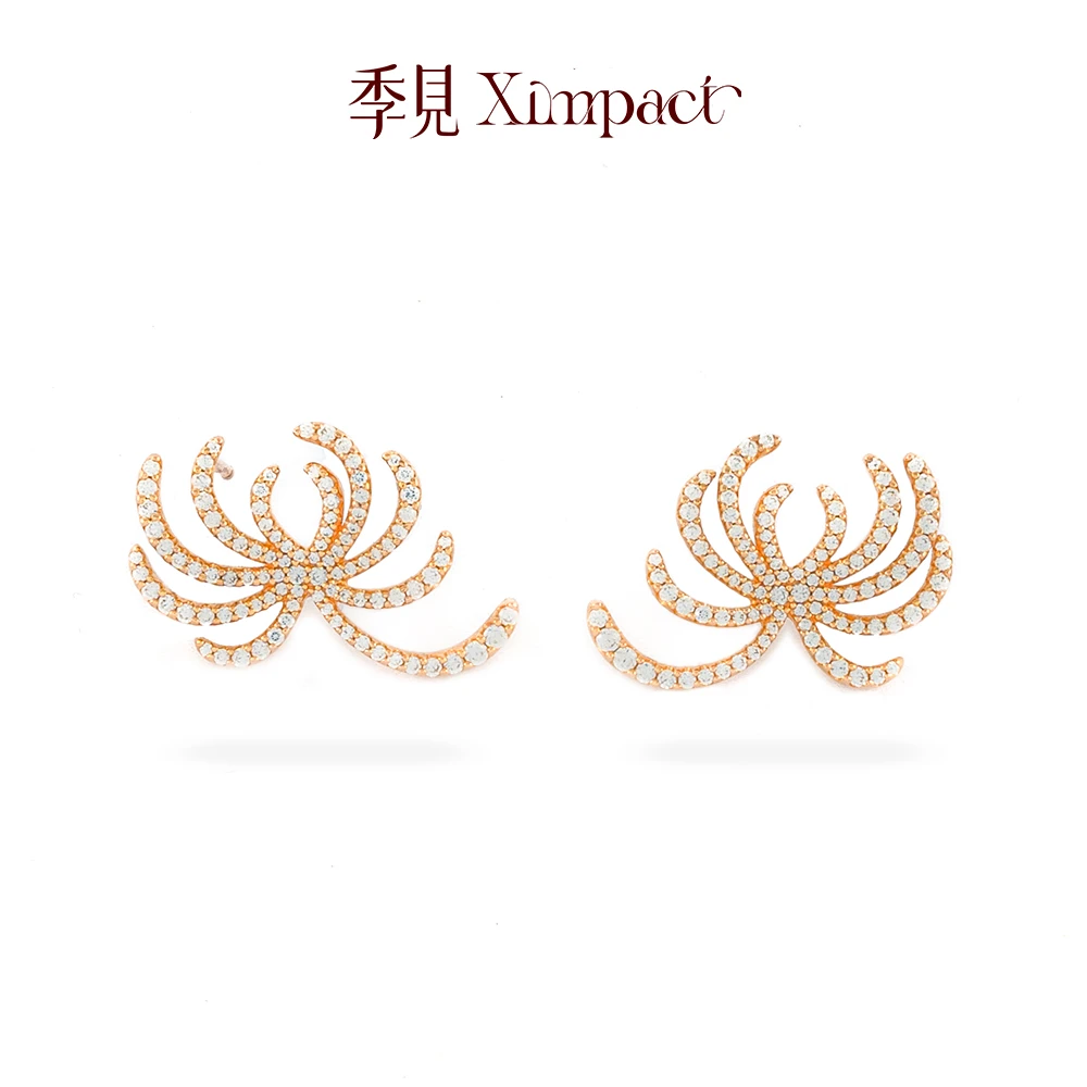 925银合成锆石耳饰 星河系列—漫天华彩耳饰浪漫梦幻礼物原创设计