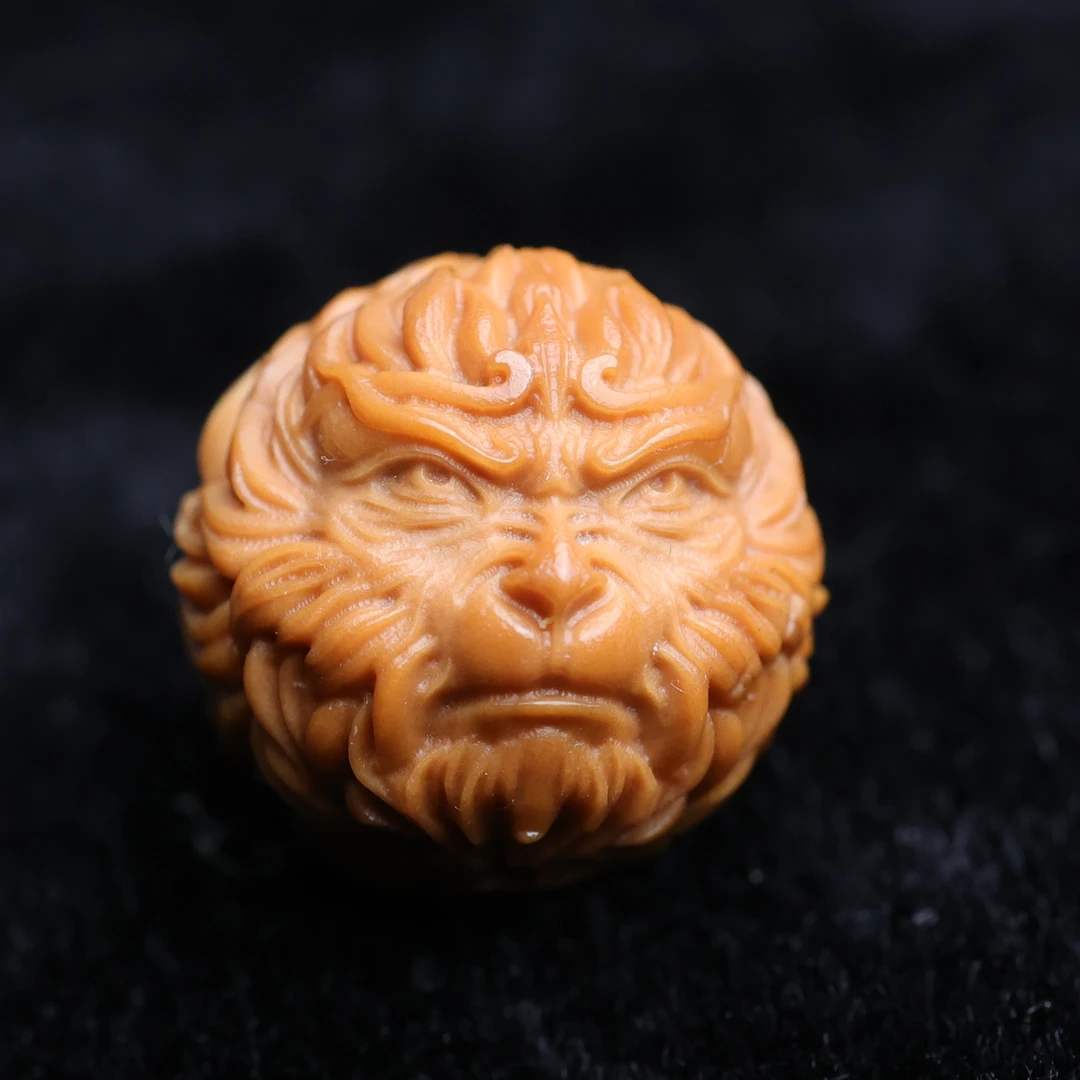 猴头核桃雕刻单珠配饰