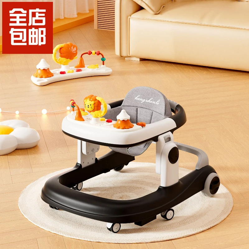 婴儿学步车新款2024防O型腿防侧翻6-18个月宝宝助步学行车N618
