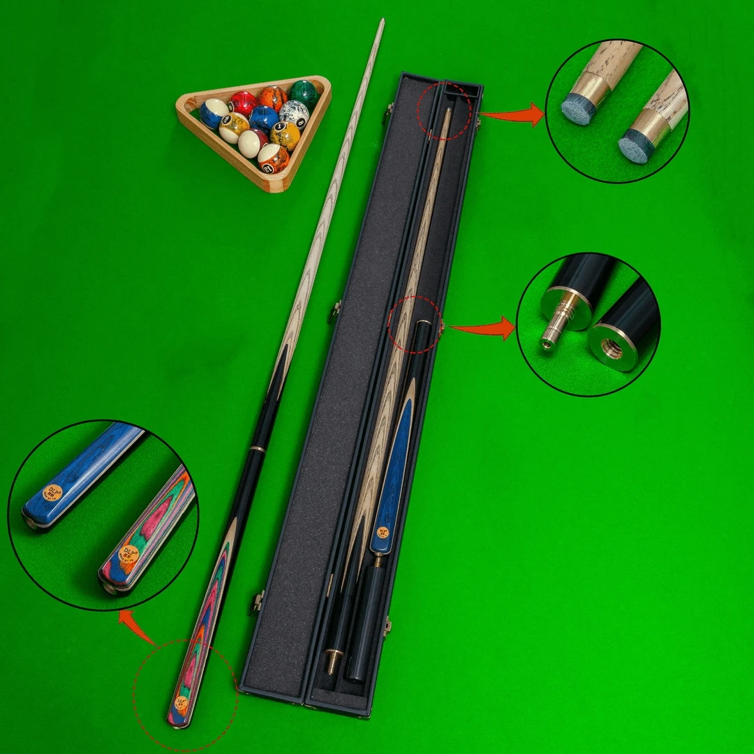 DLP致彩台球杆小头杆白蜡木3/4分体一体杆中式八球花式九球桌球杆