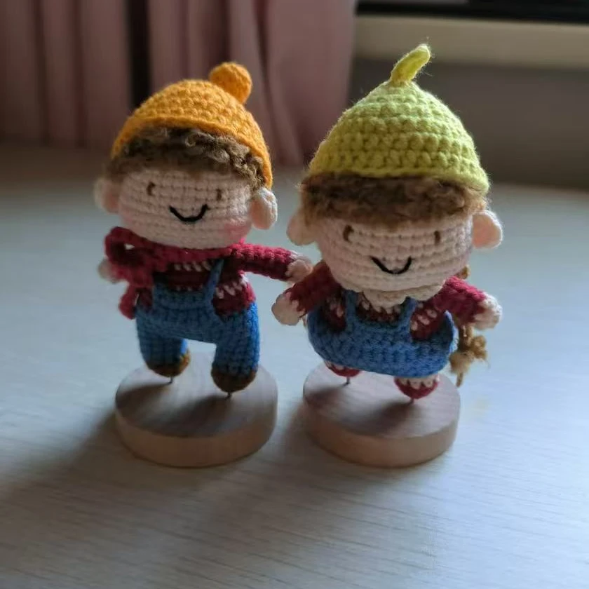 纯手工钩织情侣款人偶