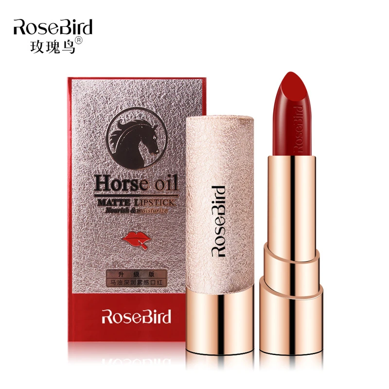 RoseBird玫瑰鸟马油深润雾感口红自然哑光不易脱色保湿补水润唇膏
