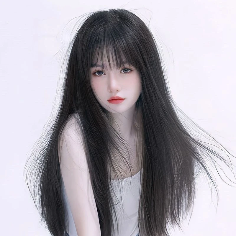 升级女长发升级全头夏网红自然全头套式时尚黑长直仿真人发升级套