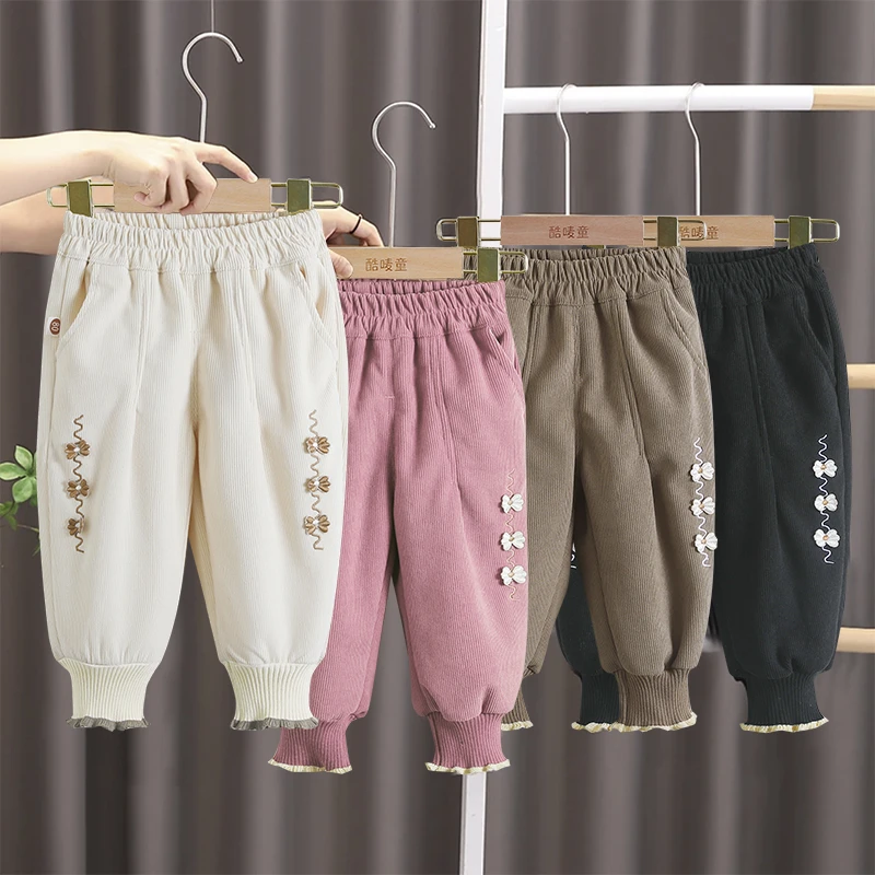 女童秋季裤子韩版儿童洋气外穿休闲裤春秋中小童女宝宝秋冬打底裤