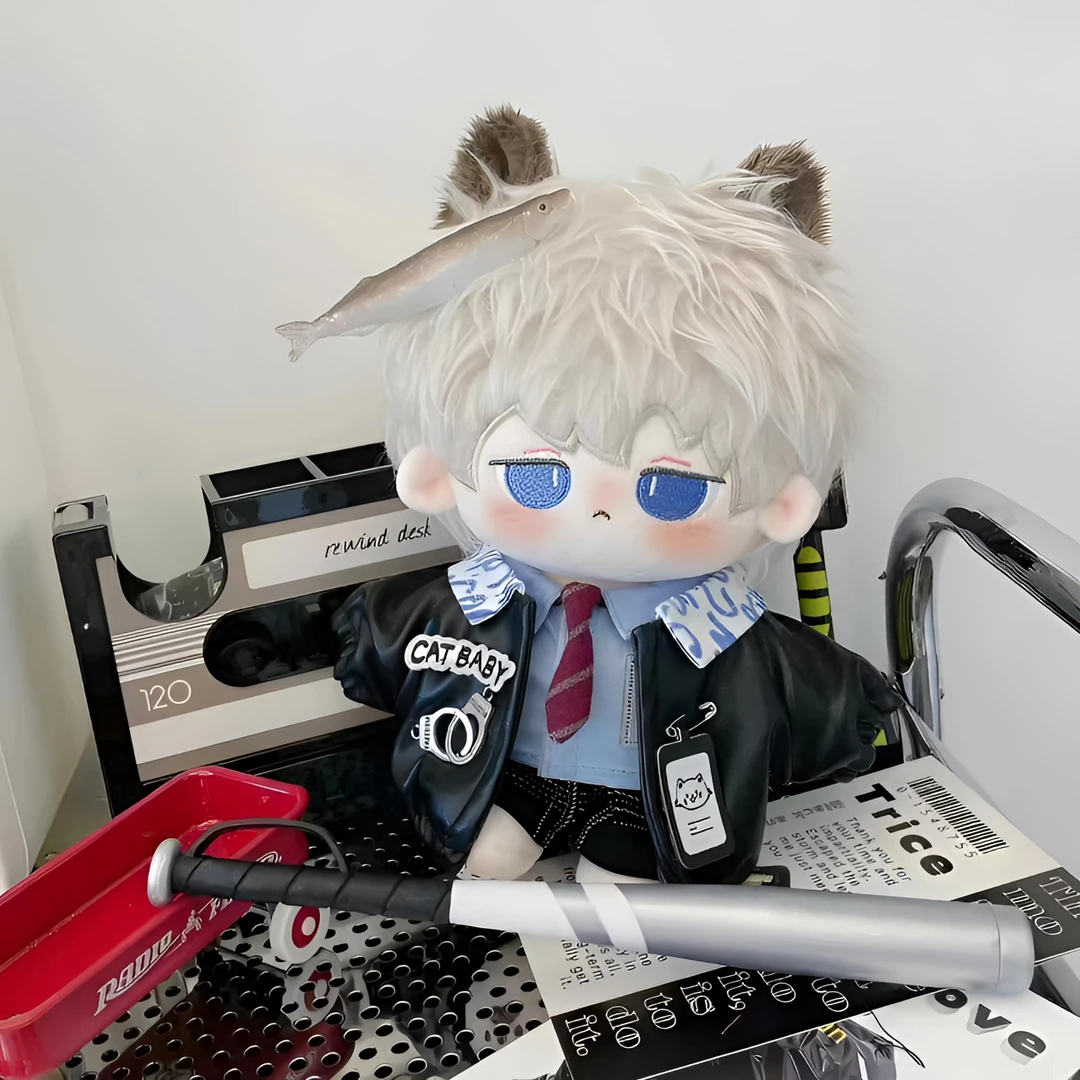 20厘米棉花娃娃衣服酷帅警班套装玩偶衣服棉花娃娃无属性娃衣义乌