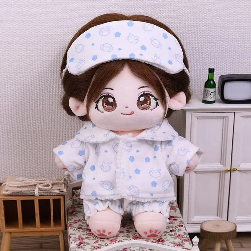 棉花娃娃换装衣服20cm娃衣睡衣可爱清新公主睡裙裙子棉花娃娃衣服