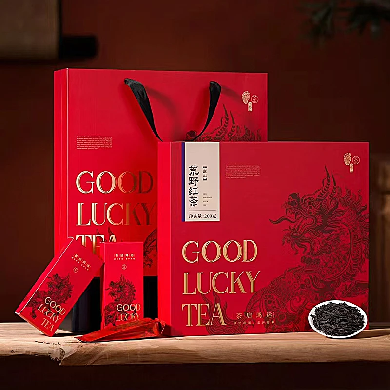 荒野红茶中秋茶叶礼盒送人自己喝红茶茶叶花果香送长辈礼盒装