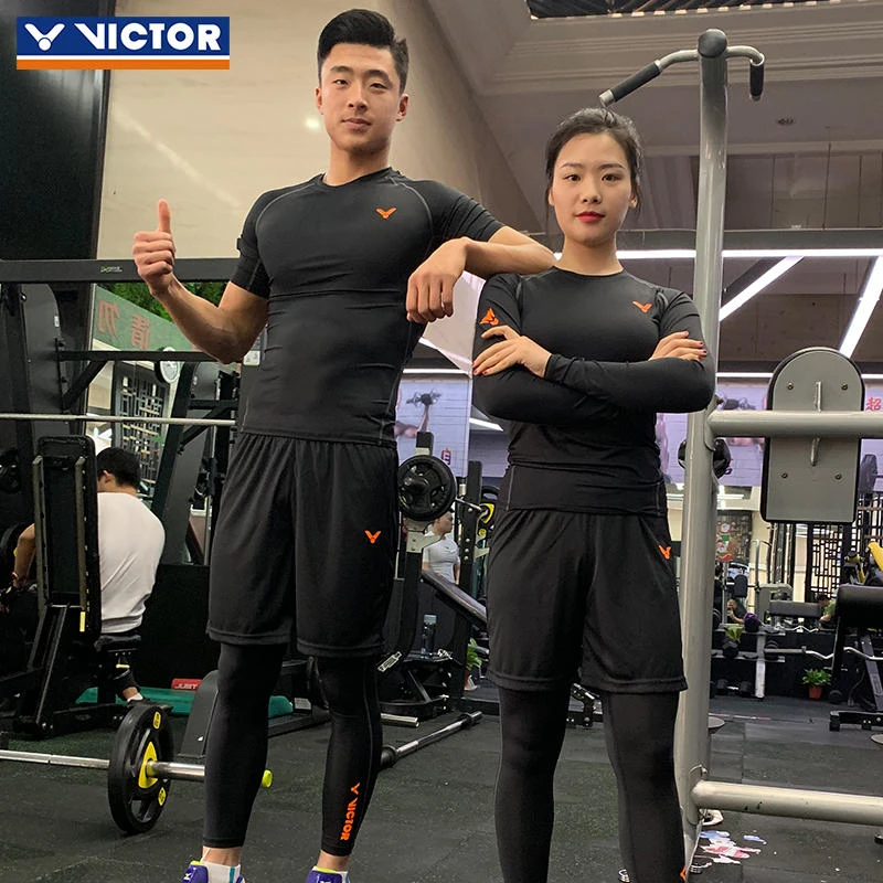 正品victor胜利运动紧身衣 易干长短袖T恤吸汗透气高弹力90029
