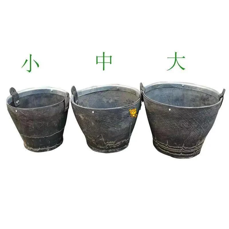 建筑轮胎胶皮桶橡胶灰桶工地装修用水泥砂浆泥桶加厚耐磨防摔料桶
