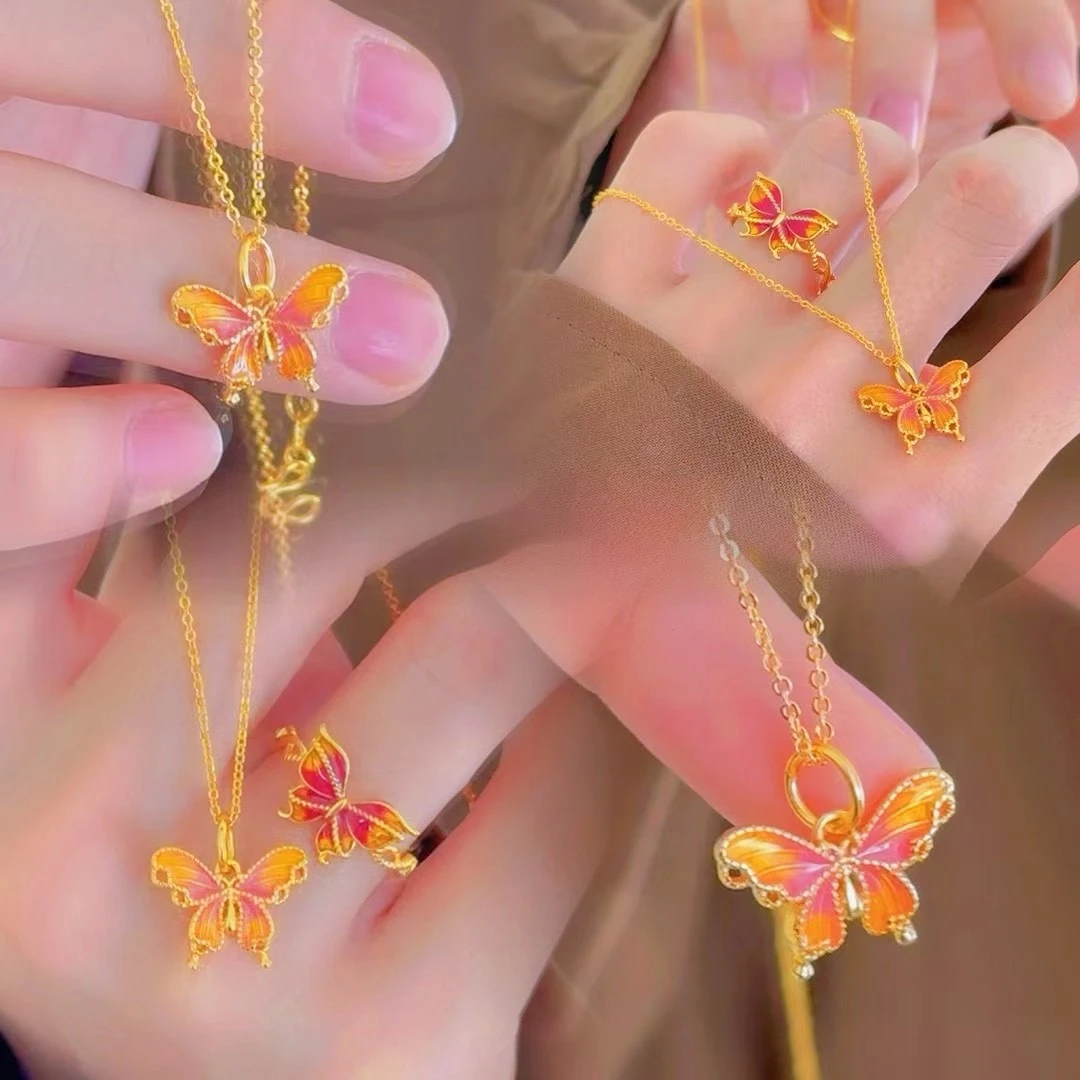 合金项链 【烟雨梦蝶】新中式国风时尚轻奢气质超仙精致百搭