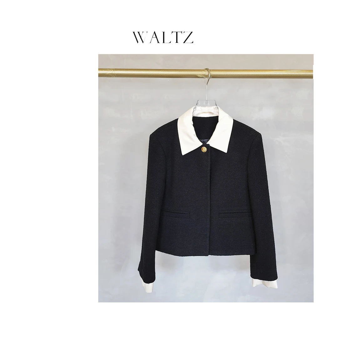 25年新款秋冬轻奢时尚气质小香风短外套