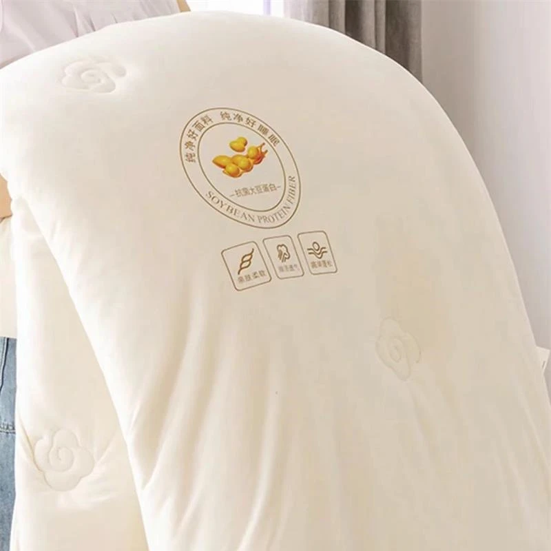 【晴美】抗菌大豆纤维被-白色