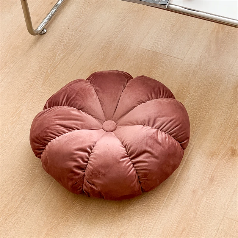 【晴美】南瓜手工垫-铁粉色