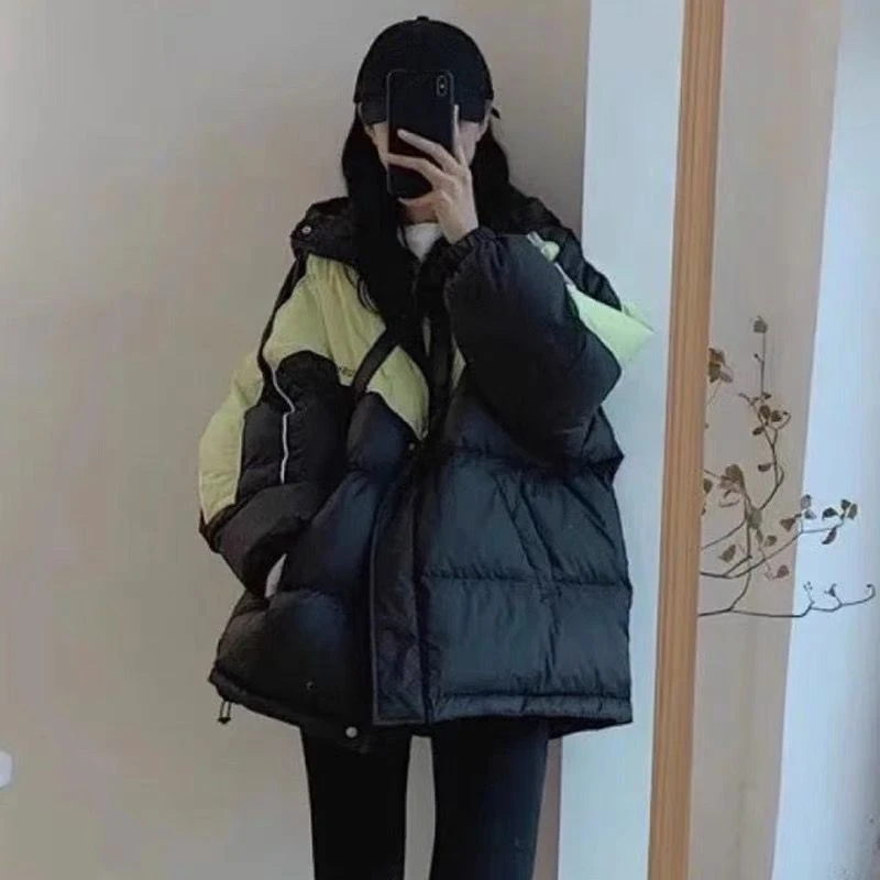 冬季面包服韩版学生连帽女短款情侣港风棉衣棉袄外套保暖棉服秋冬