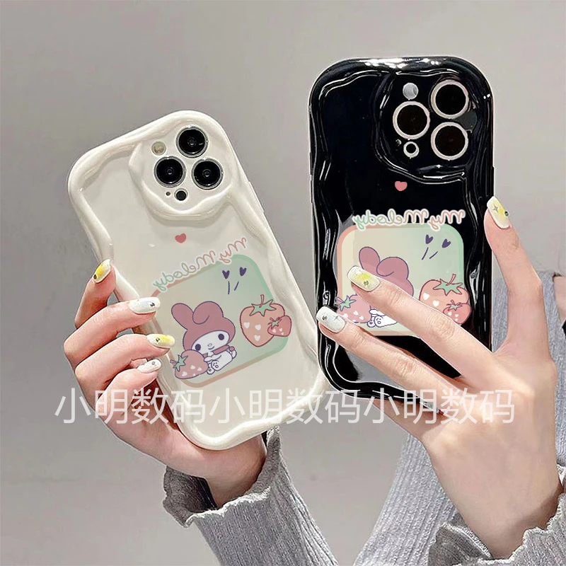 草莓美乐蒂适用于苹果15pro/14手机壳11/13/12女xsmax6P7P8PLUS软