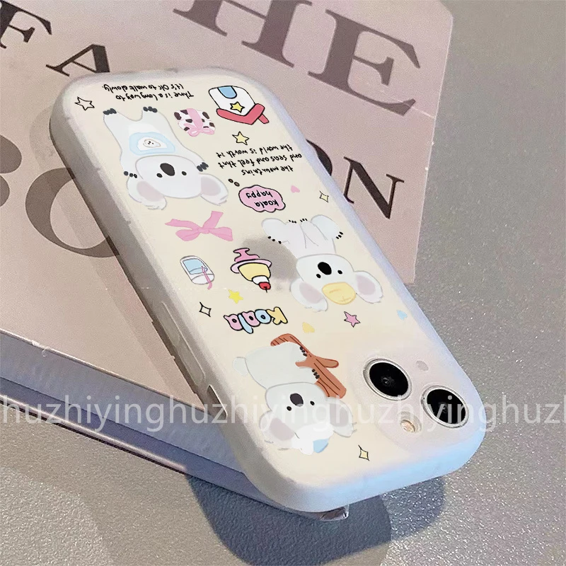 考拉鼠适用苹果15手机壳华为MATE60真我VIVOS18小米14可爱软趣味