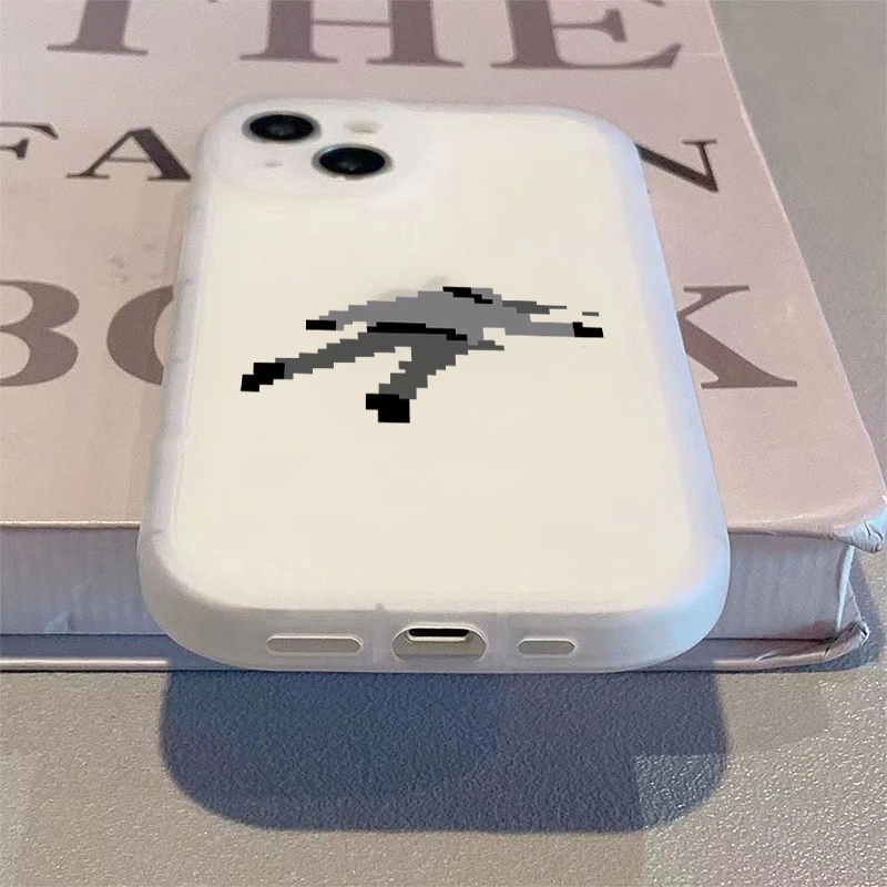 悬疑人马赛克适用于苹果15pro/14手机壳11/13/12女xsmax6P7P8PLUS