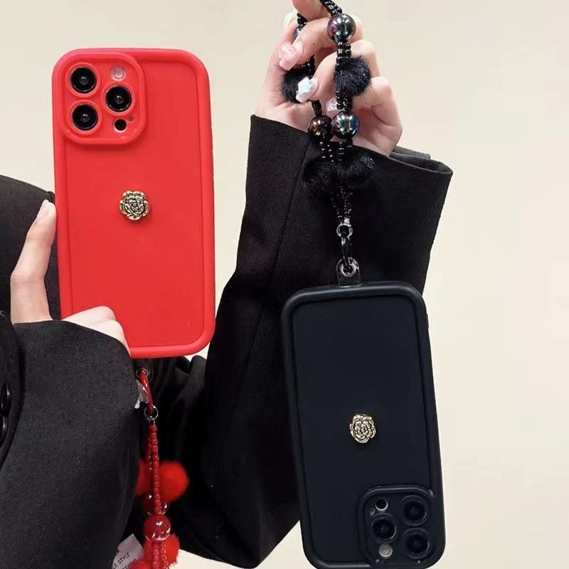 立体山茶花适用于华为NOVA11手机壳女P60ART软MATE50/40/30X50i套